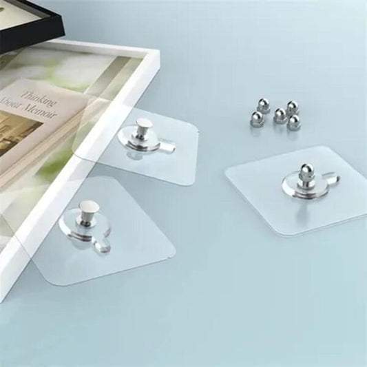 Self-Adhesive Transparent Wall Hook - Single Piece
